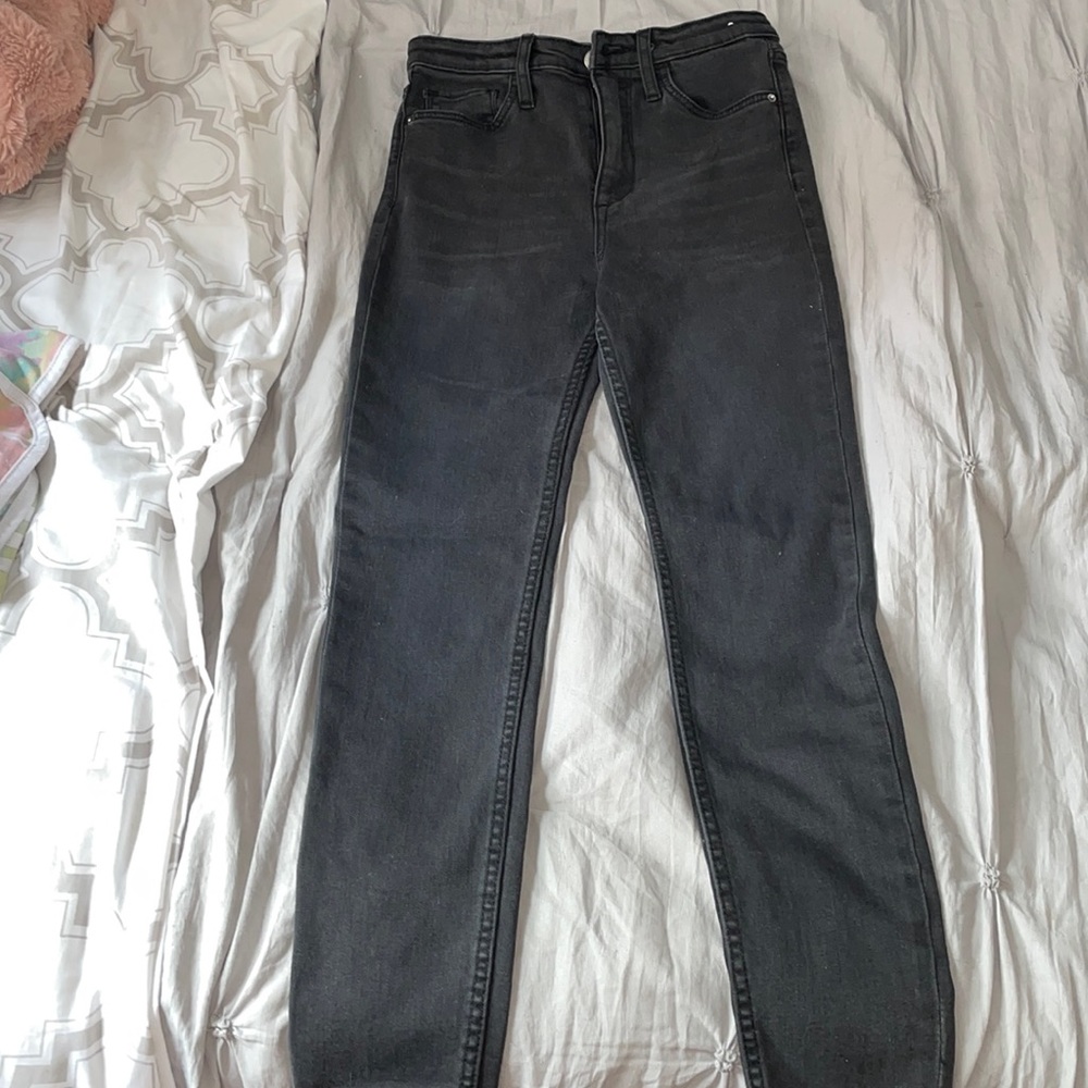 From H&M black super stretchy jeans size 10